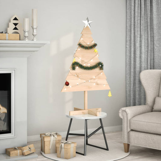 Wooden Christmas Tree for Decoration 110 cm Solid Wood